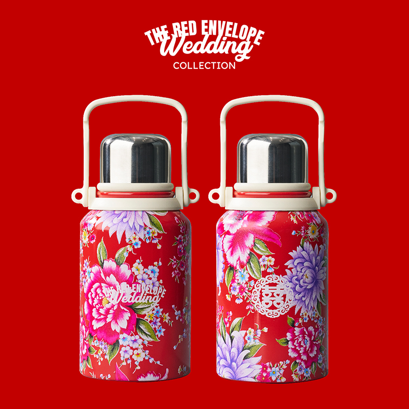 Red Flower Tumbler