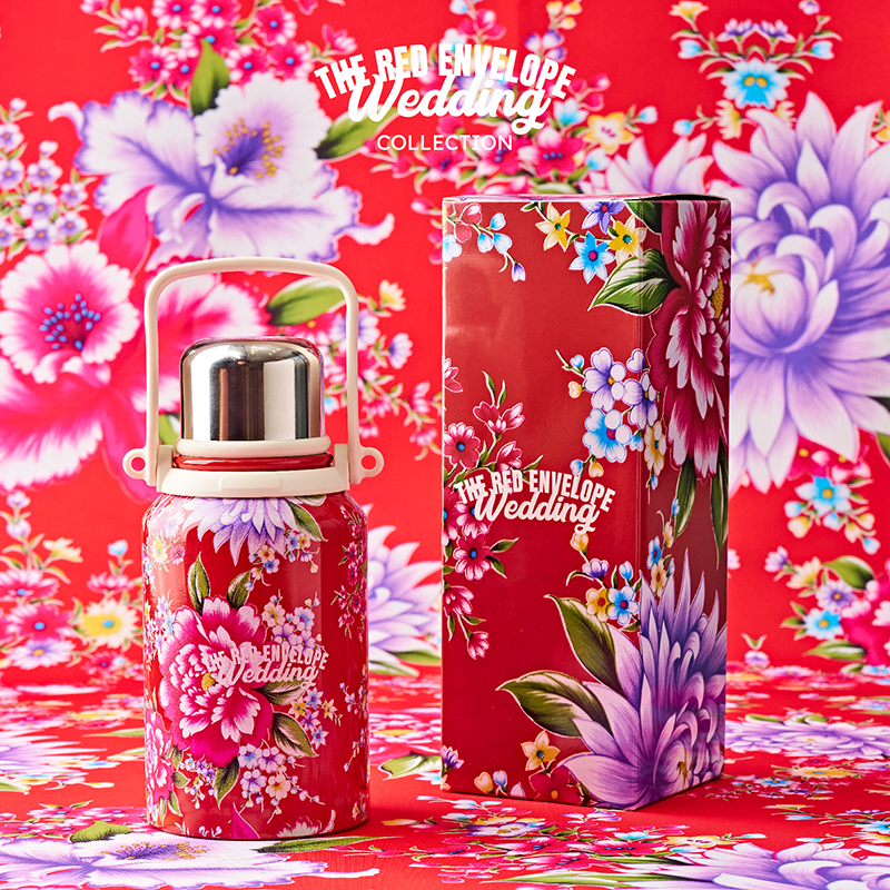 Red Flower Tumbler