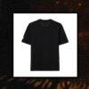 Layered Typography Typography GR T-Shirt (BLACK)